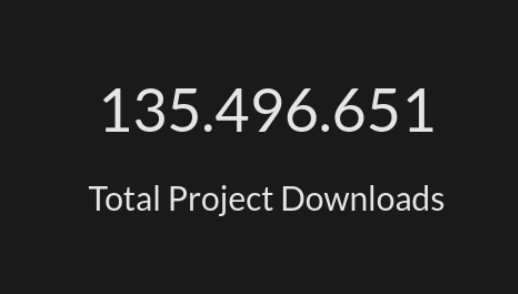 Screenshot of CurseForge Total Downloads