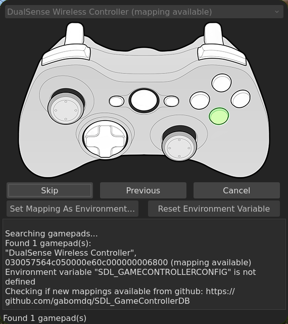 Screenshot of GamepadTool