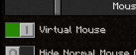 Screenshot of Virtual Mouse Option